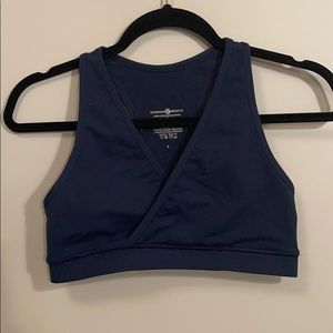navy blue sports bra